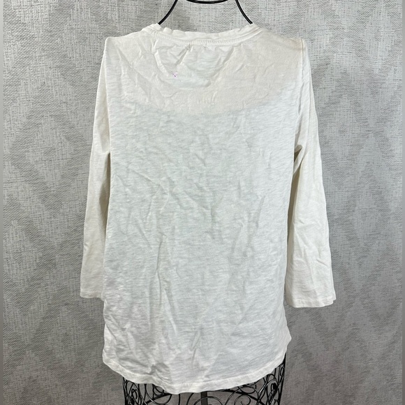 J Crew grey floral embroidery blouse size M - Picture 7 of 8